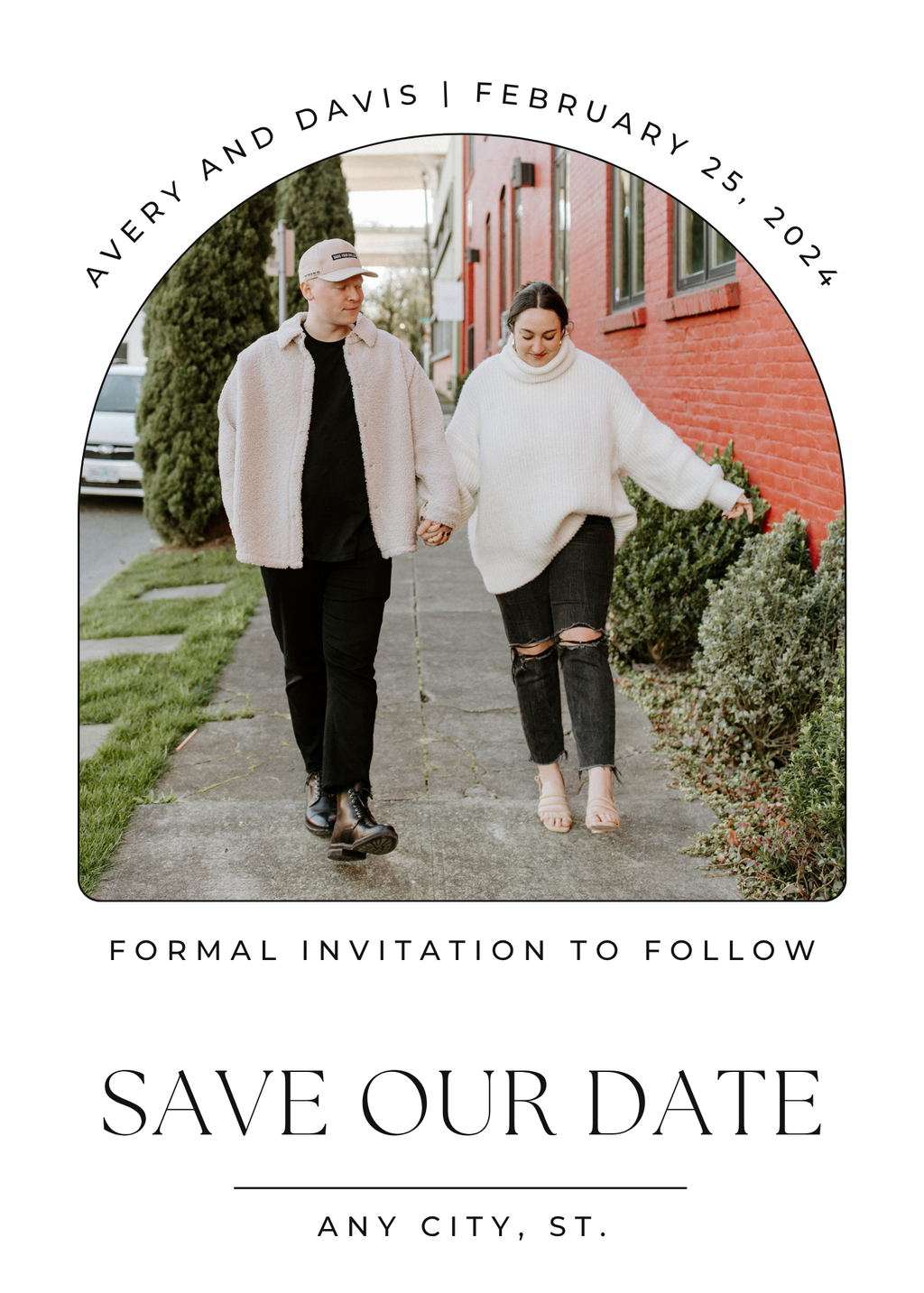 Save The Date Photo Magnets 3.25x4 Most popular size