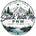 A circular logo or sticker design featuring a mountain, pine trees, lake, and rocks, with the text 'Stuck With Me PNW MAGNETS & Souvenirs' and 'MADE TO STICK • MADE TO REMEMBER' around the top edge.